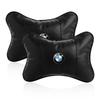 Car Seat Headrest Auto Logo Neck Pillow Car Accessories For BMW X6 X1 X2 X3 X4 X5 X7 E46 E39 E90 E36 E60 E34 E30 F30 E71 F10 F10