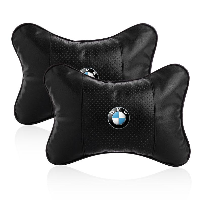 Car Seat Headrest Auto Logo Neck Pillow Car Accessories For BMW X6 X1 X2 X3 X4 X5 X7 E46 E39 E90 E36 E60 E34 E30 F30 E71 F10 F10