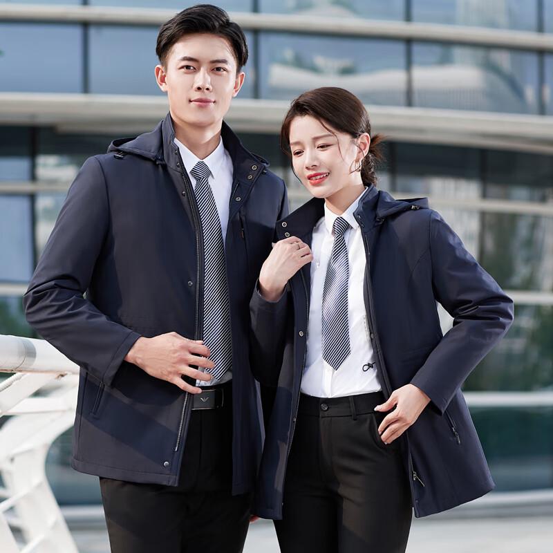 Troyman Business Unisex Detachable Hooded Down Jacket