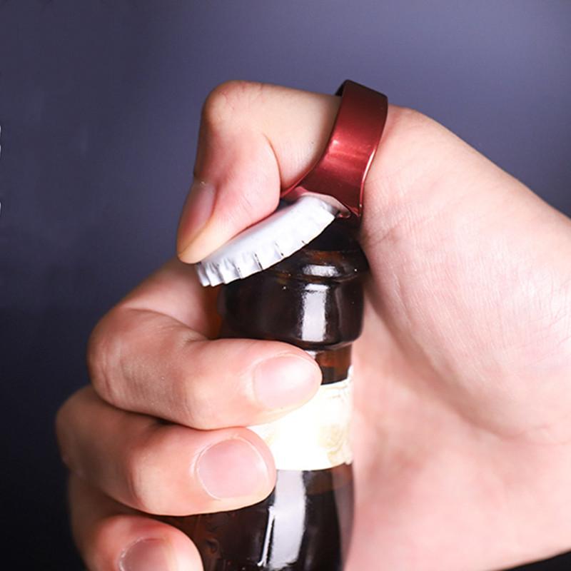 Prstencový otvírák na láhve Prsten 17mm/18mm/19mm/20mm Průměr Otevírací kroužek na pivo Nástroj na otevírání pivních lahví Kuchyňské doplňky Gadgety