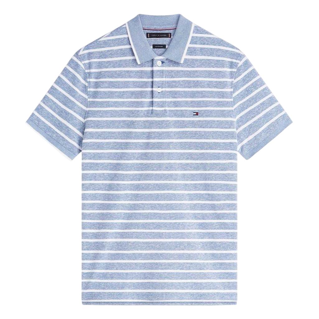 Tommy Hilfiger Mens Striped Polo Shirt