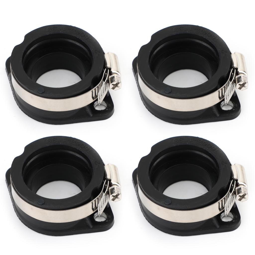 4 Intake Manifold Boots Kit Fit for Kawasaki KZ1000 KZ1100 1981-1982 16065-1135