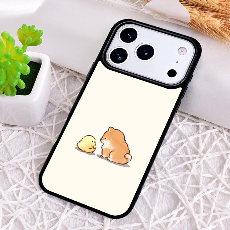 Cute Cartoon Chinchilla Phone Case for iPhone 17 Air 16 15 11 12 14 13 Pro Max Shockproof Cover