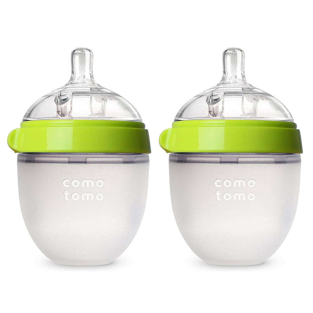 Comotomo babyflaske babyflaske 140 ml grønt sett med 2 [vare]