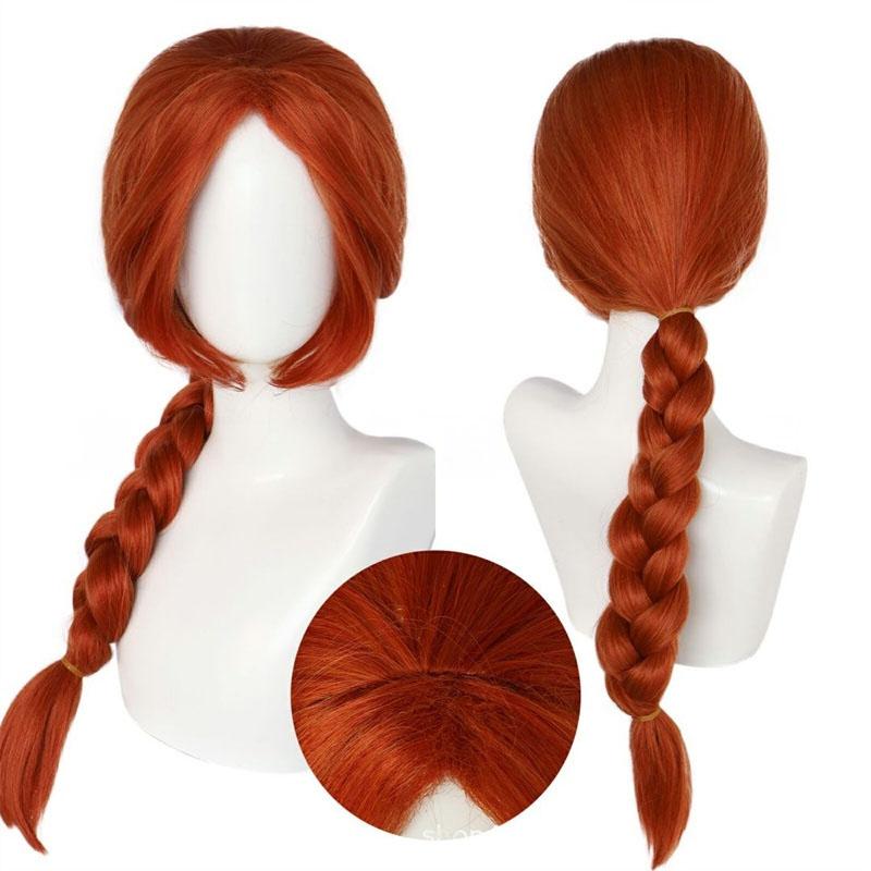 

Synthetic Hair Long Braided Brown Heat Resistant Costume Wig for Fiona Cosplay Adult Fiona Costume Women Shrek Anime