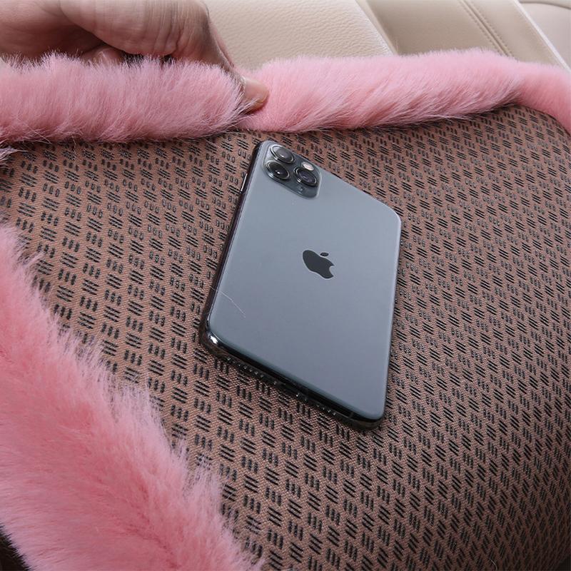 Plush Seat Cover Cushion For Chevrolet Citroen Infiniti HAVAL Peugeot Winter Warm Plush Seat Protector Interior Accessories