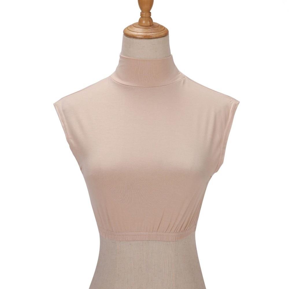 Vintage Solid Color False Collar Detachable Design Loose Hem Detachable Collars Mock Top Style Neck Cover for Women