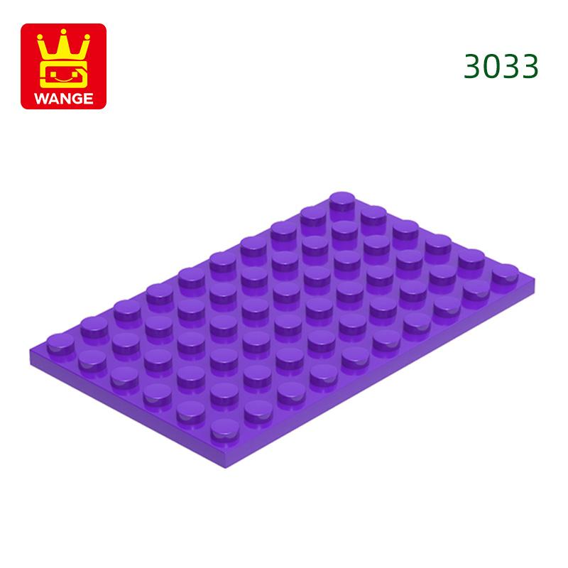 12Pcs/Lot 3033 6x10 Basic Plate Builidng Bricks Moc Parts Works With featuring Blocks DO IT YOURSELF Children's Assembly Playthings Gift Idea Box