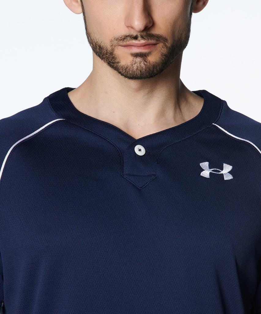 UA Baseballshirt Midnight Navy Weiß 3XL [Under Armour] /