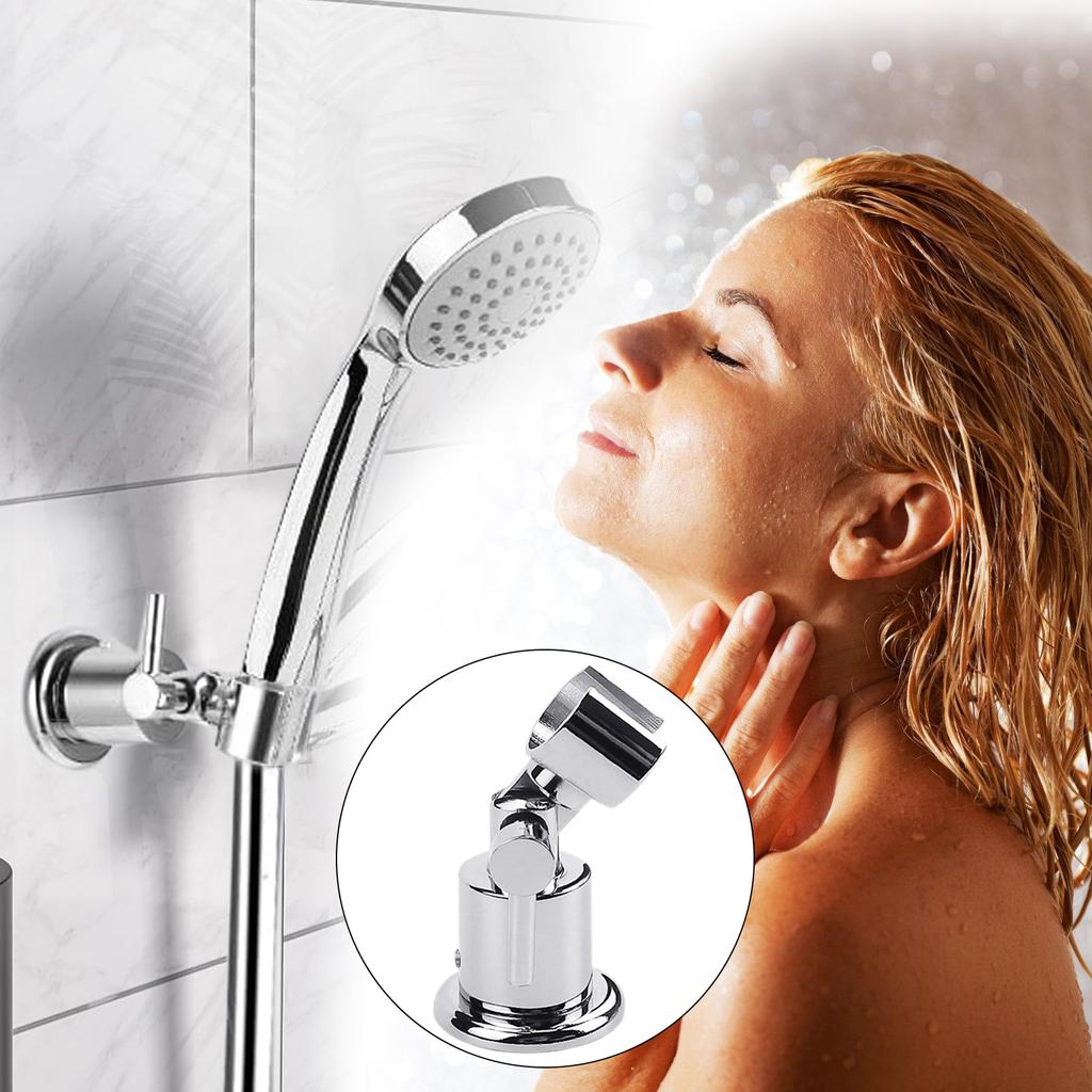 Shower Head Stand with Screw 180 Adjustable Handheld Bathroom Shower Head Brackets Shower Wand Sprayer Stand Enduring
