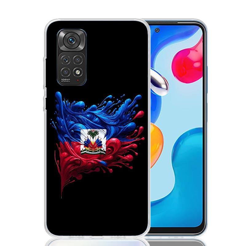 Haiti Haitian Flag Phone Case For Xiaomi Redmi Note 15 14 13 12S 12 Pro Plus 11S 11E 11 11T 10S 10 Art Soft Pattern Cover Redmi