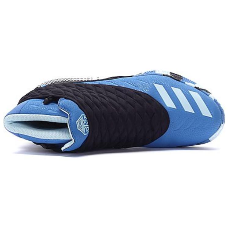 Adidas 365 X Comfortable Shock Absorbing Durable High Top Retro Basketball Shoes Men Sneaker Blue Black AQ7782
