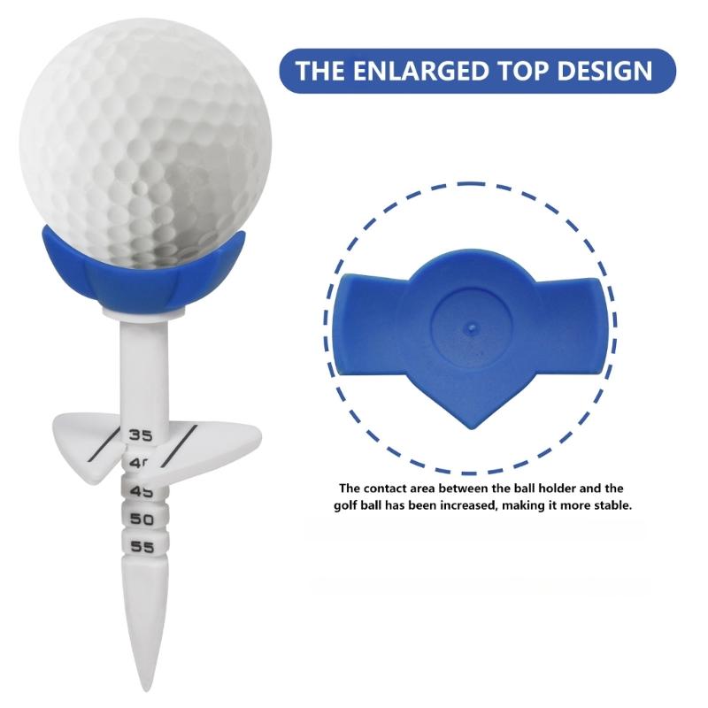Golf Tees Height Adjustable Golf Ball Tees With Alignment Line For Precises Shots For Driving Ranges And Backyard Practice