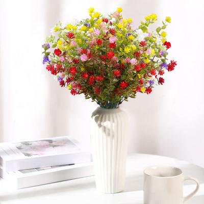 Yousheng 2 Stück Outdoor Künstliche Blumen Realistisch UV-Beständig Kunstpflanzen Unechte Blumen mit Biegsamen Stielen zum Aufhängen Pflanzgefäß Veranda Zuhause Hochzeit