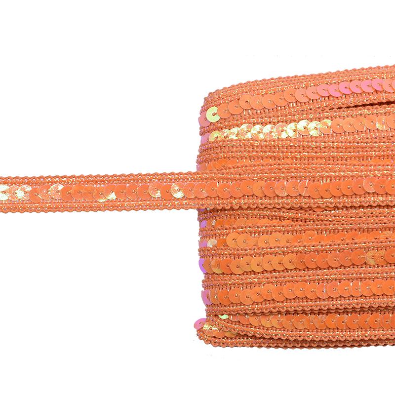 5m 12mm Shiny Sequin Ribbon Lace Trim Fabric for Dress Clothes Handmade DIY Crafts Lace Ribbon Fabric Garments Sewing Supplies