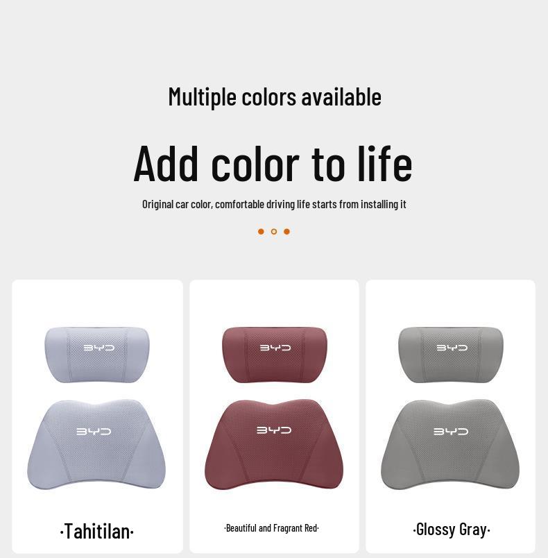 BYD E2/E3/E9 Memory-Schaum Nacken- und Lendenwirbelstützkissen-Set