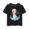 Kids T Shirt Frozen Elsa Princess Ariel Rapunzel Girls Summer Short Sleeve Little Girls 713Years Birthday Baby Children Gifts