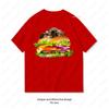 Funny Hamburger Space Cat TShirt Women Unisex Casual Cotton Printed T Shirts Creative Streetwear Camisetas Tops Tee Shortsleev