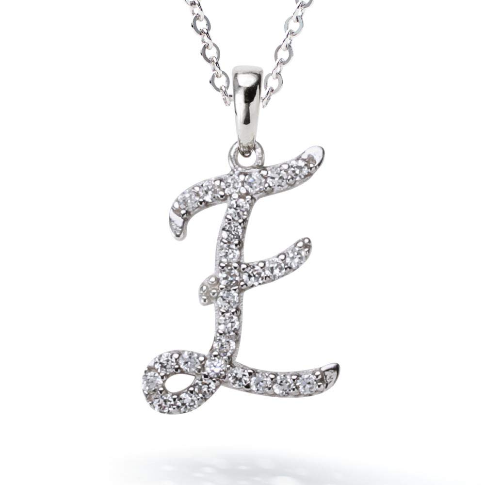 

from New Initial Necklace E Alphabet Platinum Plated Silver 925 Hypoallergenic Women Gift [Gift York] Women s