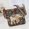 Cartoon Crossbody Bag Women Outgoing Canvas Bag Double Face Laser Embroidered Large Capacity Bag