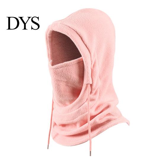 Thermal Gear for Autumn Winter Sports Balaclava Hat with Drawstring, Windproof Polar Fleece Hooded Scarf, Protection Motorbike Riding Breathable Face