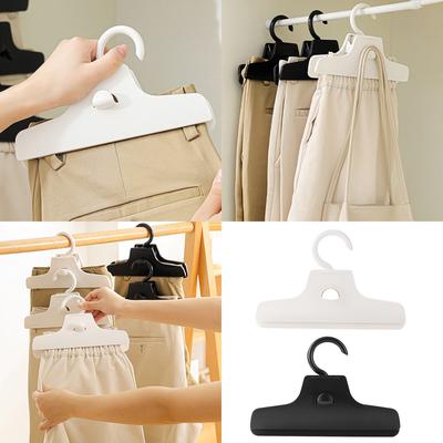 Rotatable Home Use Pants Clip Trouser Holder with Strong Grip Nonslip Clothes Hanger for Family Wardrobes and Travel