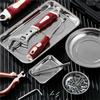 A25F-4 Magnetic Tray Bowl Stainless Steel Pickup Tool With Magnetic Pin Bolt Holder Round Magnetic Parts Tray For Mechanic's