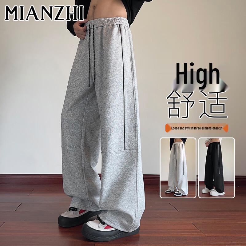 Мужские повседневные прямые спортивные штаны в американском ретро-стиле 4XL