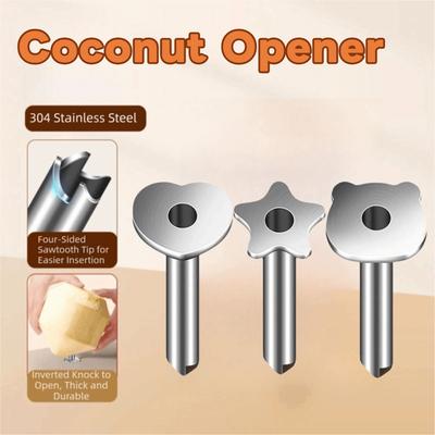 Portable Coconut Hole Puncher Stainless Steel Coconut Shell Remover  Home Use