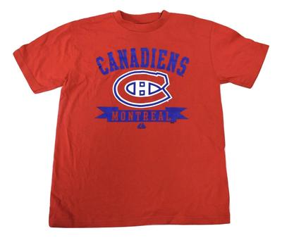Majestic Youth Boys NHL Montreal Canadiens Hockey Shirt NWT M