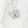 Smooth Chunky Bubble Initial letter Pendant Necklace Women Personality Jewelry Gold Balloon 26 Letter Necklaces