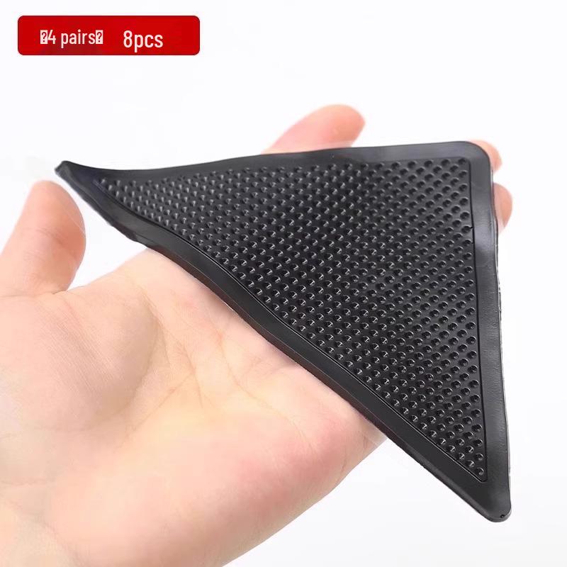 

High-Temperature Black Nano Tape – Strong, Residue-Free, Double-Sided Adhesive for Floor Mat Fixation. Carpet Non-Slip Pads - 4 Pairs