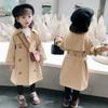 Fashion Baby Boys Trench Coat Autumn and Winter Jacket Long Sleeve Baby Double Breasted Cardigan Clothes