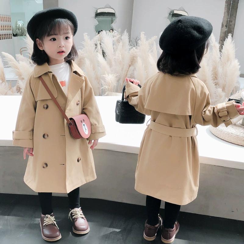 Fashion Baby Boys Trench Coat Autumn and Winter Jacket Long Sleeve Baby Double Breasted Cardigan Clothes