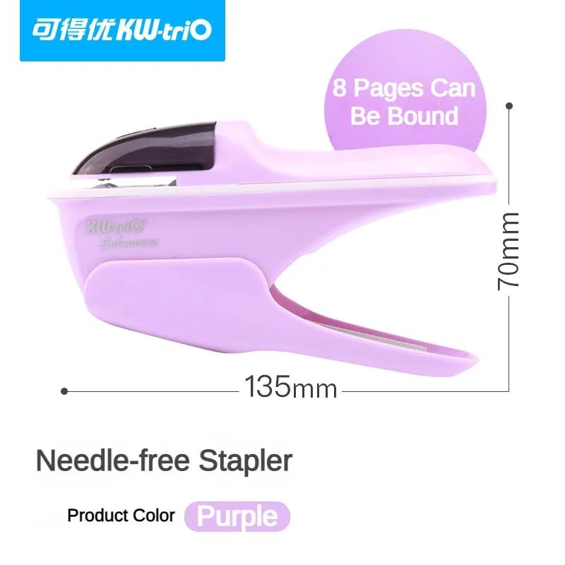 Stapleless Stapler Mini Portable Stapler Safe Paper Stapling Without Staples Bookbinding School Office Supplies Stationery