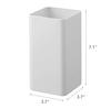 Yamazaki 5183 Kitchen Tool Stand Square White Approx. W9.5XD9.5XH18cm Plate Compact Yet Large Capacity
