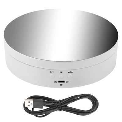 1PC Motorised Rotating Mirror Display Stand,360 Degree Turntable, Jewellery Holder,USB Power Supply, Rotating Shooting, Three Speeds
