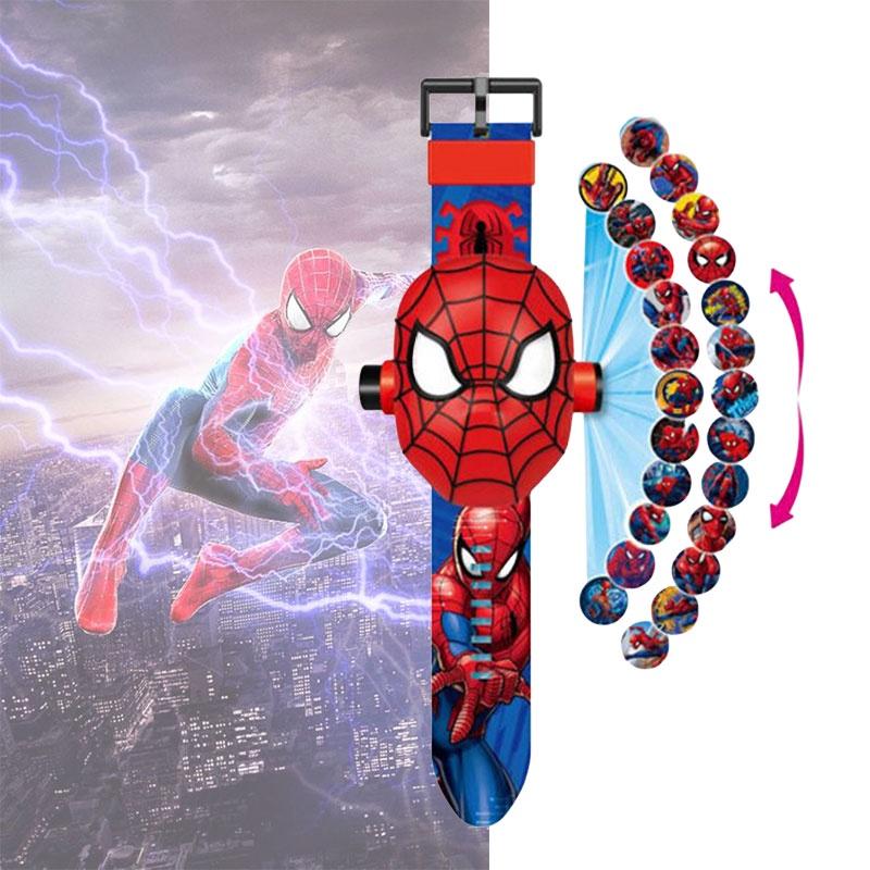 Cartoon Electronic Ultraman Watch For Kids 3-8 Years Old With Projection And Light Feature