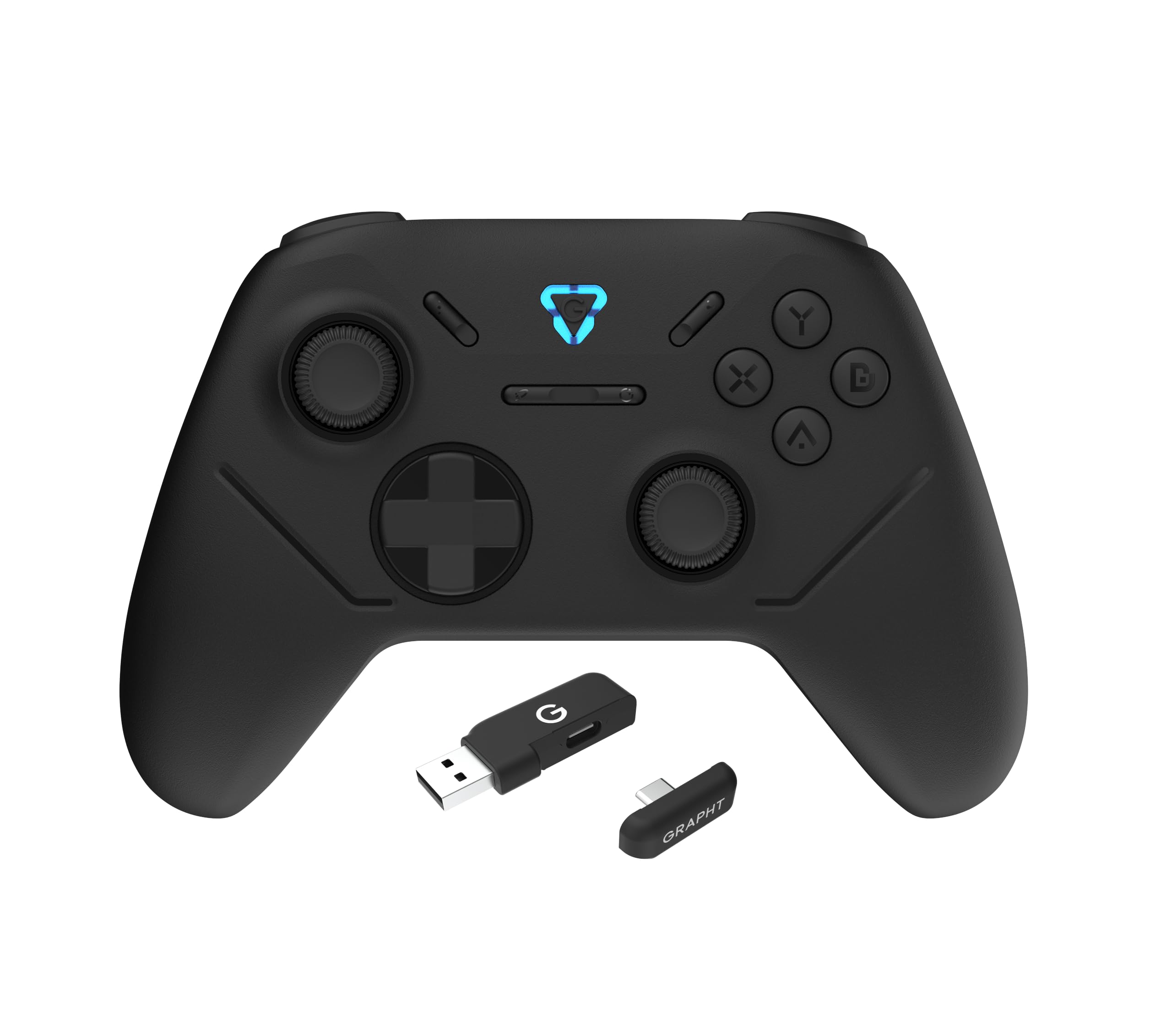 

GRAPHT Omni Controller, Wireless/Wired Connection, USB-C/USB-A, 2.4GHz Dongle, Hall Effect Sensor, 1000Hz Polling Rate, Motion Sensor with Gyro Functi
