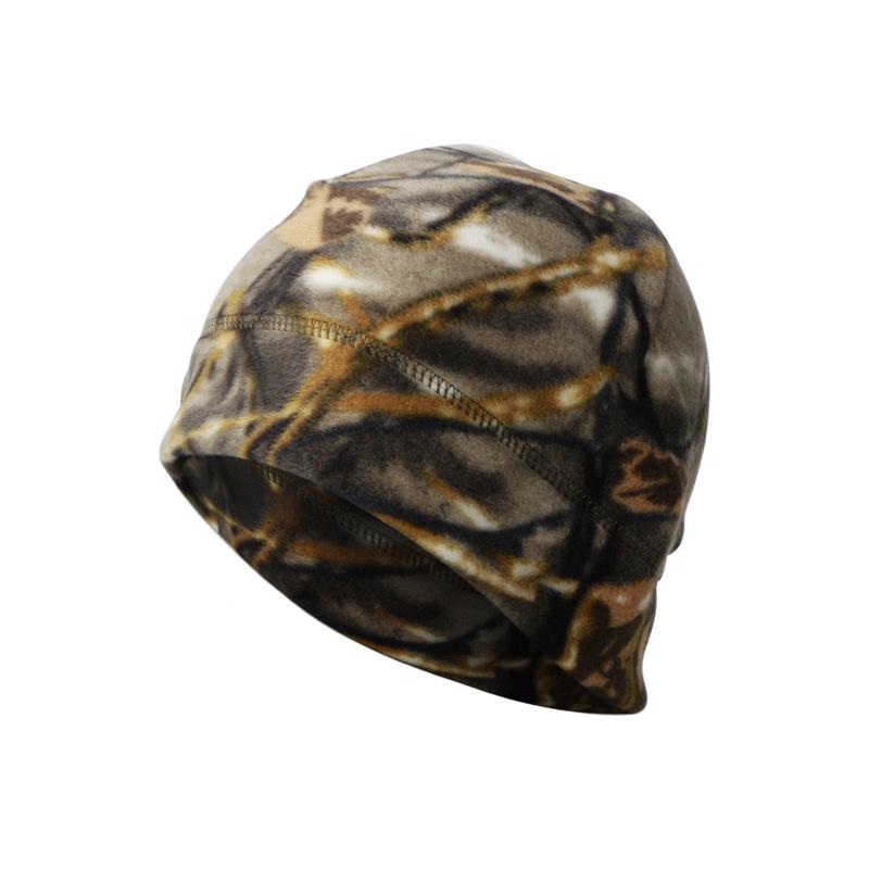 Outdoor Fleece Warm Hat for Autumn/Winter Sports: Skiing, Mountaineering, Cycling One Size камуфляжный