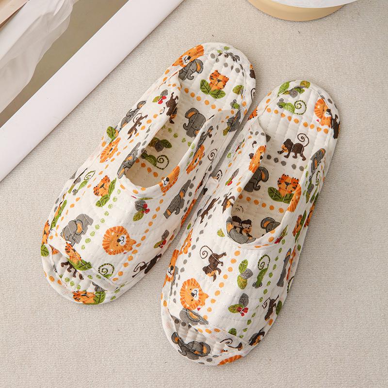 

Корейські домашні бавовняні тапочки, Нековзна м яка підошва, Безшумні для дерев яної підлоги, Чоловічі, Універсальні для чотирьох сезонів 38-42 (One Size) Men s Single Layer Sole