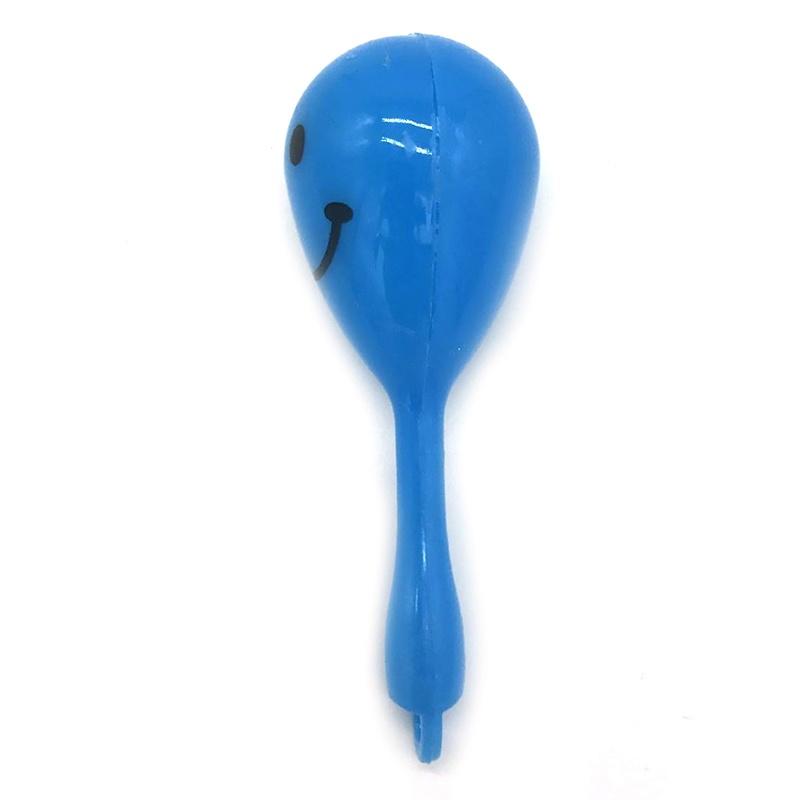 PAKET MED 6 Mini Smiley Maracas 8 CM Leksak för barn Födelsedagskalas Påsfyllnad slumpmässig