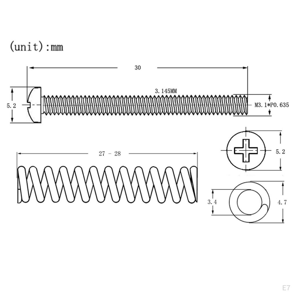 8 Pieces Double Coil Pickup Frame Screws Springs ,Convenient ,Electric Guitar Pickups