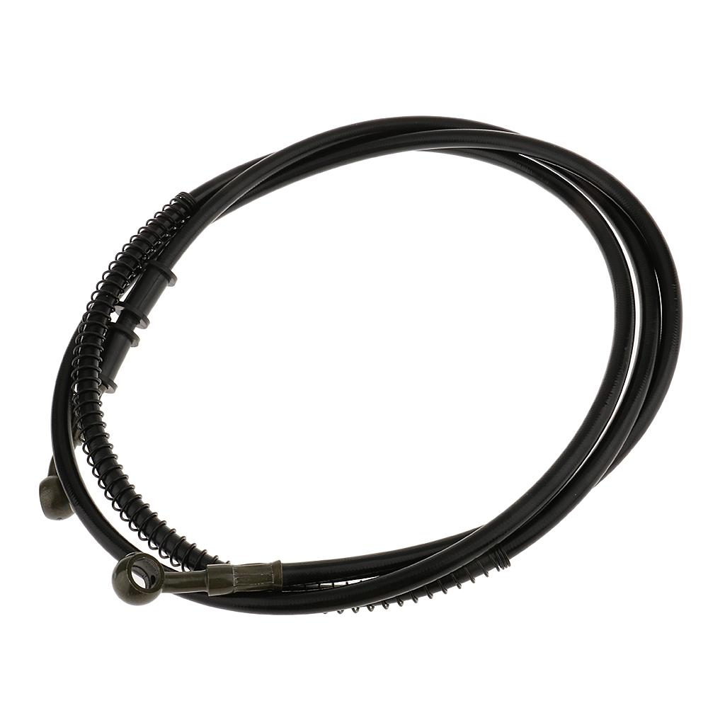 Braided Motorcycle Brake Hose Flexible Clutch Oil Line 12 Inch Metal Rubber Pipe for Bike Hydraulic Brakes