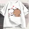 Dudu Bubu TShirt Unisex Kissing Humor 100 Cotton Tee Shirt Round Neck Short Sleeve T Shirt Summer Clothing Tops