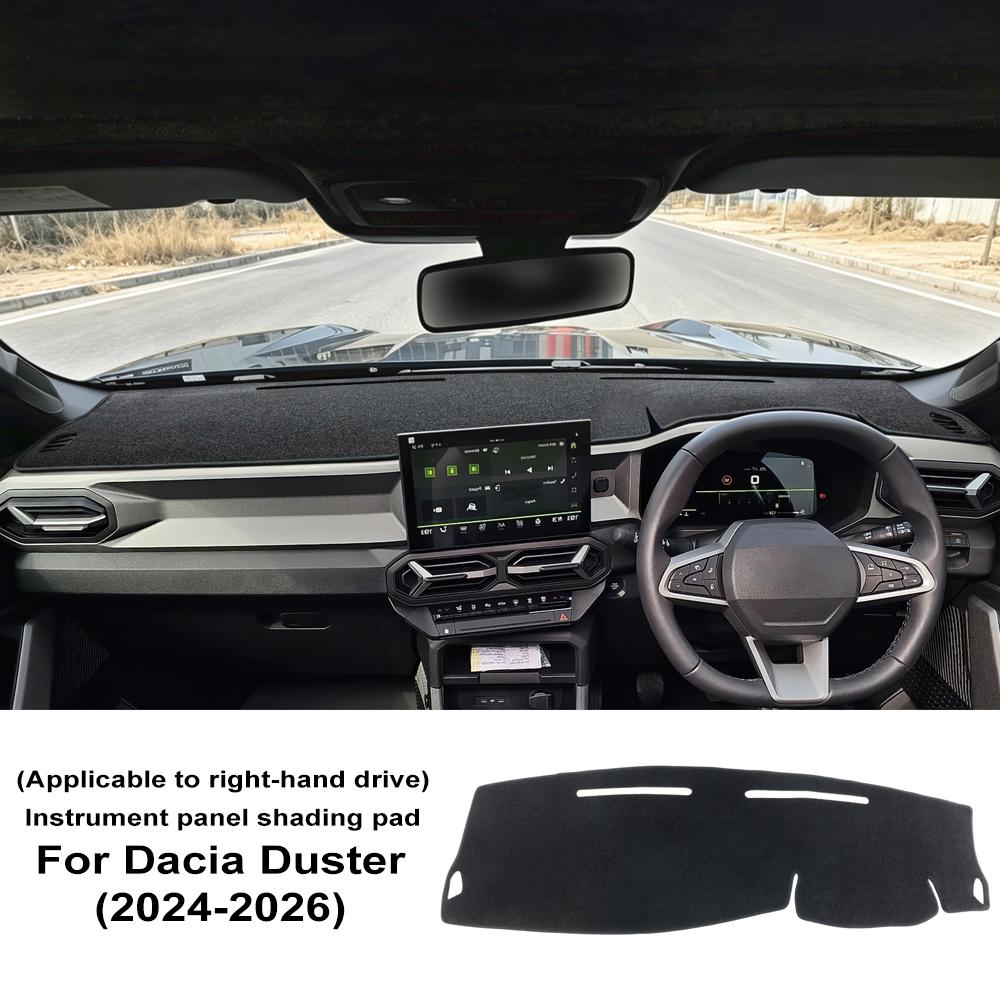 For Dacia Duster 3 2024 2025 2026 Car Dashboard Cover Flannel Mat Avoid Light Pad Dacia Duster 2024 Accessories