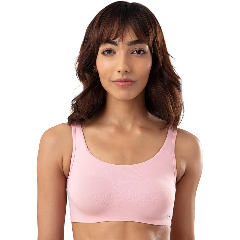 NYKD Soft Cup Easy Peasy Slip On Everyday Bra for Women, Wireless, Full Coverage, Support Shaper, Non Padded Sports Bra