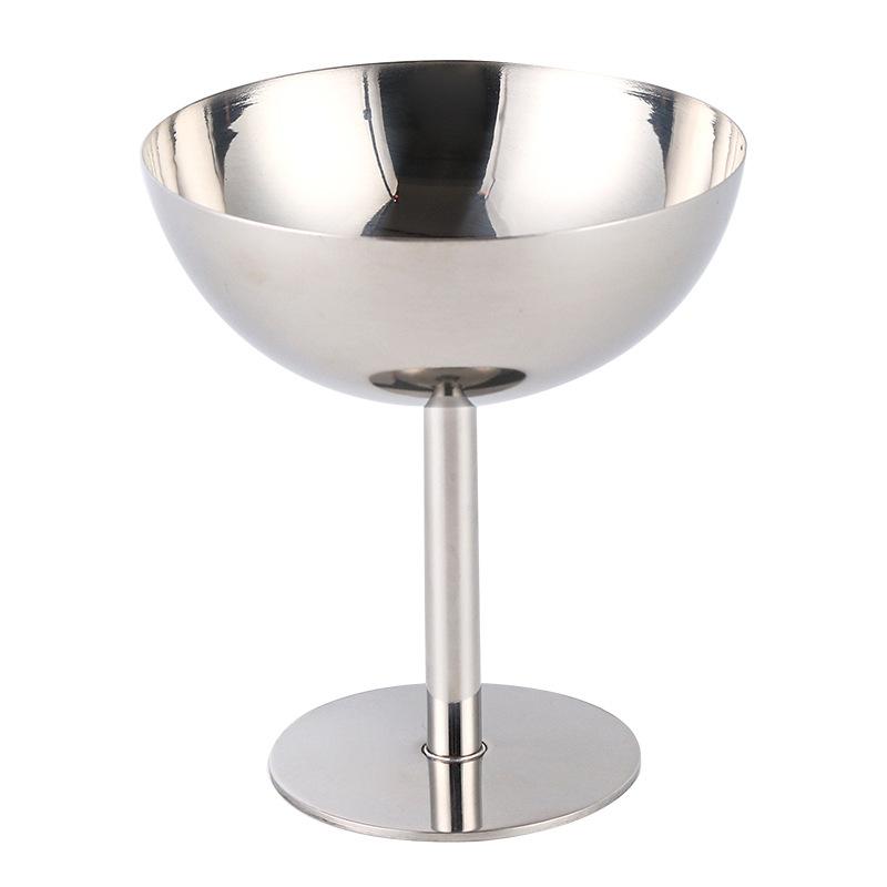 Ins Style Ornaments Metal Light Luxury Goblet Ice Cream Cup Dessert Fruit Bowl Dining Table Kitchen Decorations
