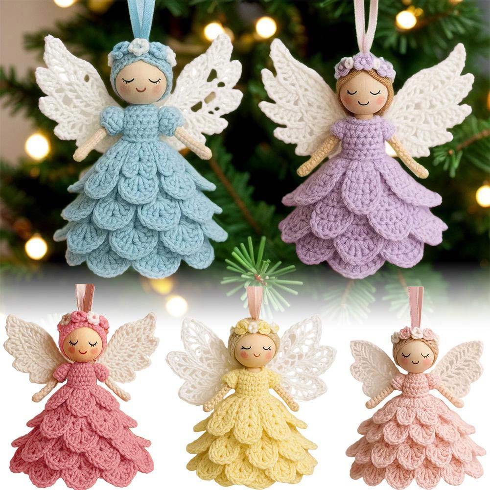 Crochet Angel Kit Handmade Angel Decoration Crochet Angel Ornament Kit for Beginners Handmade Christmas Tree Decoration Gift