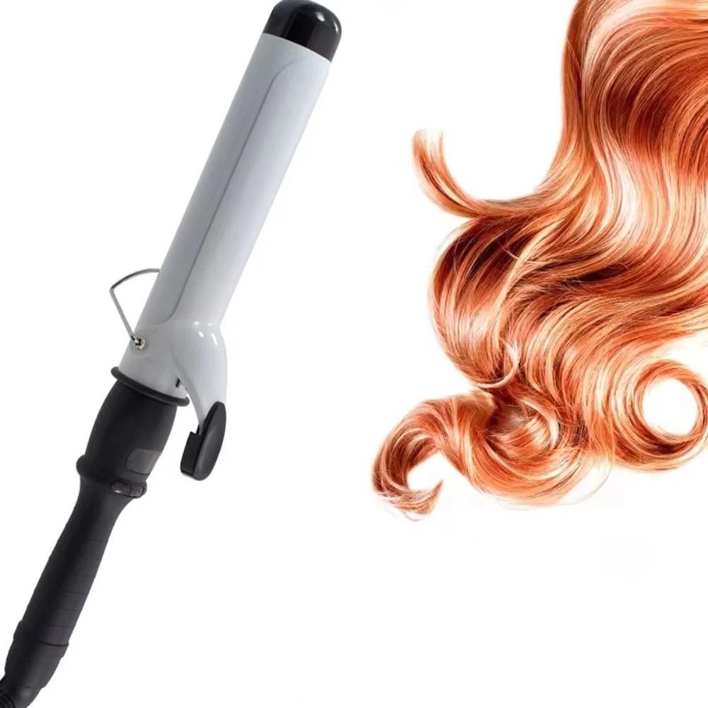 28mm Barrel Electric Curling Iron Plastic Casing Anti Scalding Professional Hair Curler Top Insulation 360 Degree Rotation